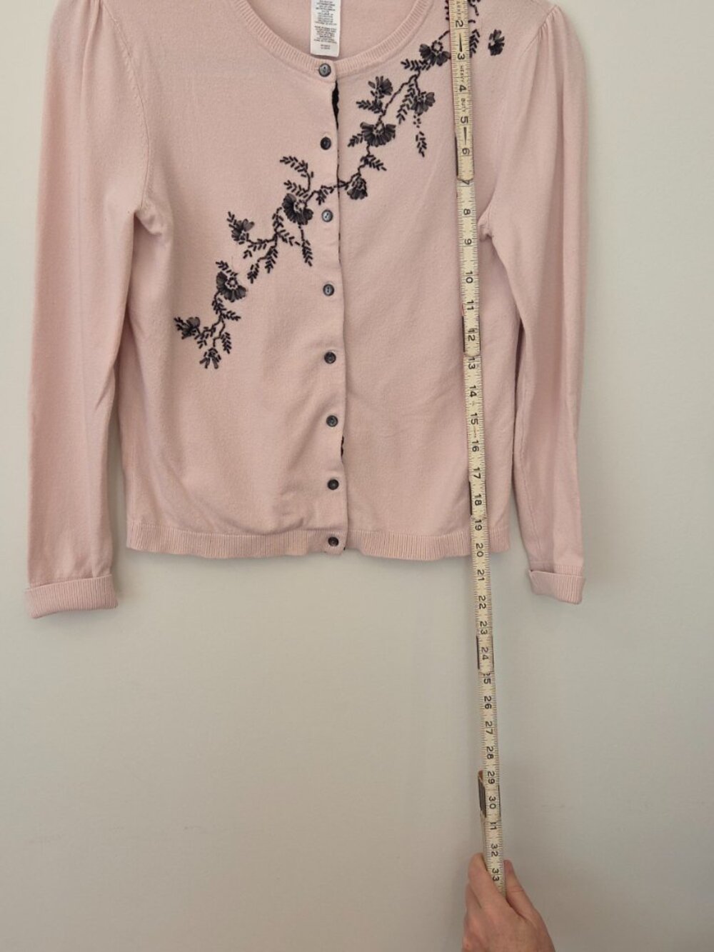 Beaded Cardigan Small Pink Mauve Vintage style - Picture 3 of 6